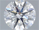 Natural Diamond 0.72 Carats, Round with Excellent Cut, E Color, VVS1 Clarity and Certified by IGI