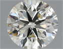 Natural Diamond 0.70 Carats, Round with Excellent Cut, K Color, SI2 Clarity and Certified by IGI