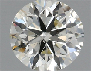 Picture of Natural Diamond 0.70 Carats, Round with Excellent Cut, K Color, SI2 Clarity and Certified by IGI