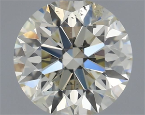 Picture of Natural Diamond 0.72 Carats, Round with Excellent Cut, K Color, SI2 Clarity and Certified by IGI