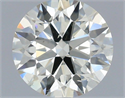 Natural Diamond 0.70 Carats, Round with Excellent Cut, K Color, SI2 Clarity and Certified by IGI
