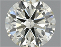 Natural Diamond 0.70 Carats, Round with Excellent Cut, K Color, SI2 Clarity and Certified by IGI