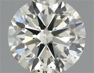Picture of Natural Diamond 0.70 Carats, Round with Excellent Cut, K Color, SI2 Clarity and Certified by IGI