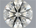 Natural Diamond 0.78 Carats, Round with Excellent Cut, J Color, SI2 Clarity and Certified by IGI