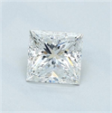 Natural Diamond 0.61 Carats, Princess with  Cut, F Color, VS1 Clarity and Certified by GIA
