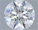 Natural Diamond 0.70 Carats, Round with Excellent Cut, D Color, VS2 Clarity and Certified by GIA