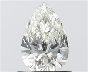 Picture of Natural Diamond 0.50 Carats, Pear with  Cut, I Color, VS1 Clarity and Certified by IGI
