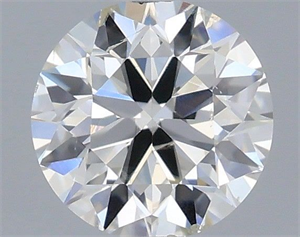 Picture of Natural Diamond 0.40 Carats, Round with Excellent Cut, H Color, SI2 Clarity and Certified by IGI