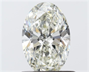 Natural Diamond 0.72 Carats, Oval with  Cut, I Color, IF Clarity and Certified by IGI