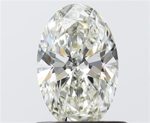 Picture of Natural Diamond 0.72 Carats, Oval with  Cut, I Color, IF Clarity and Certified by IGI