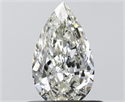 Natural Diamond 0.50 Carats, Pear with  Cut, I Color, VVS2 Clarity and Certified by IGI