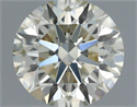 Natural Diamond 0.71 Carats, Round with Excellent Cut, L Color, SI2 Clarity and Certified by IGI