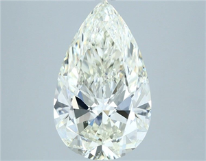 Picture of Natural Diamond 3.06 Carats, Pear with  Cut, I Color, VS2 Clarity and Certified by IGI