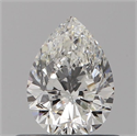 Natural Diamond 0.50 Carats, Pear with  Cut, F Color, VS2 Clarity and Certified by GIA