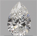 Natural Diamond 0.41 Carats, Pear with  Cut, F Color, VVS1 Clarity and Certified by GIA