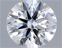 Lab Grown Diamond 1.06 Carats, Round with Ideal Cut, D Color, VS1 Clarity and Certified by IGI