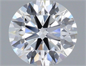 Lab Grown Diamond 1.04 Carats, Round with Ideal Cut, D Color, VVS2 Clarity and Certified by IGI