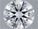 Lab Grown Diamond 1.02 Carats, Round with Ideal Cut, D Color, VVS1 Clarity and Certified by IGI