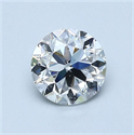 Natural Diamond 0.90 Carats, Round with Very Good Cut, H Color, VS2 Clarity and Certified by GIA