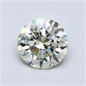 Natural Diamond 1.01 Carats, Round with Excellent Cut, M Color, VS1 Clarity and Certified by HRD