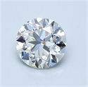 Natural Diamond 0.90 Carats, Round with Very Good Cut, H Color, VS2 Clarity and Certified by GIA