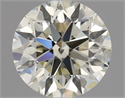 Natural Diamond 1.50 Carats, Round with Excellent Cut, L Color, SI1 Clarity and Certified by IGI