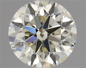 Picture of Natural Diamond 1.50 Carats, Round with Excellent Cut, L Color, SI1 Clarity and Certified by IGI