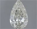 Natural Diamond 0.50 Carats, Pear with  Cut, K Color, I1 Clarity and Certified by GIA