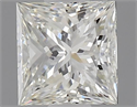 Natural Diamond 0.55 Carats, Princess with  Cut, I Color, VVS1 Clarity and Certified by GIA