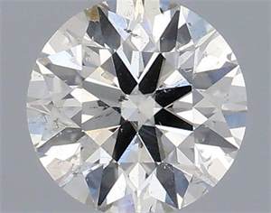 Picture of Natural Diamond 0.50 Carats, Round with Excellent Cut, I Color, SI2 Clarity and Certified by IGI