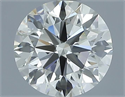 Natural Diamond 1.01 Carats, Round with Excellent Cut, J Color, IF Clarity and Certified by IGI