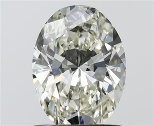 Picture of Natural Diamond 1.01 Carats, Oval with  Cut, J Color, SI1 Clarity and Certified by IGI