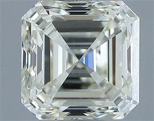 Picture of Natural Diamond 1.00 Carats, Asscher with  Cut, K Color, IF Clarity and Certified by IGI
