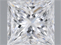 Natural Diamond 0.60 Carats, Princess with  Cut, D Color, VVS2 Clarity and Certified by GIA