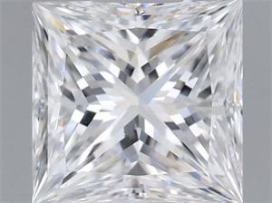 Picture of Natural Diamond 0.60 Carats, Princess with  Cut, D Color, VVS2 Clarity and Certified by GIA