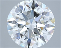 Natural Diamond 3.70 Carats, Round with Excellent Cut, H Color, VS1 Clarity and Certified by IGI