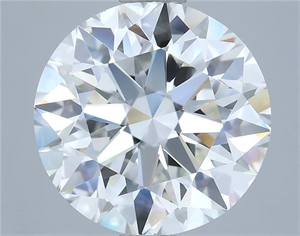 Picture of Natural Diamond 3.70 Carats, Round with Excellent Cut, H Color, VS1 Clarity and Certified by IGI