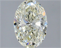 Natural Diamond 2.00 Carats, Oval with  Cut, J Color, VS2 Clarity and Certified by IGI
