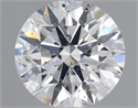 Natural Diamond 1.12 Carats, Round with Excellent Cut, G Color, SI2 Clarity and Certified by GIA