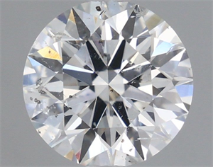 Picture of Natural Diamond 1.12 Carats, Round with Excellent Cut, G Color, SI2 Clarity and Certified by GIA
