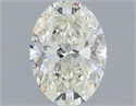 Natural Diamond 1.00 Carats, Oval with  Cut, J Color, SI1 Clarity and Certified by IGI