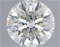 Natural Diamond 0.56 Carats, Round with Excellent Cut, J Color, VVS1 Clarity and Certified by GIA