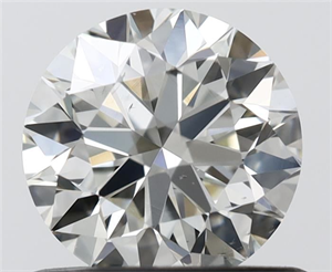 Picture of Natural Diamond 0.70 Carats, Round with Excellent Cut, J Color, VS2 Clarity and Certified by IGI