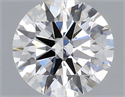 Lab Grown Diamond 0.90 Carats, Round with Ideal Cut, G Color, SI1 Clarity and Certified by IGI