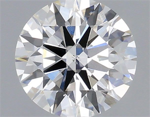 Picture of Lab Grown Diamond 0.90 Carats, Round with Ideal Cut, G Color, SI1 Clarity and Certified by IGI