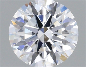 Picture of Lab Grown Diamond 0.87 Carats, Round with Ideal Cut, D Color, VVS2 Clarity and Certified by IGI