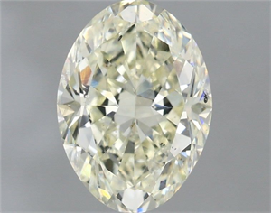 Picture of Natural Diamond 2.50 Carats, Oval with  Cut, K Color, SI1 Clarity and Certified by IGI