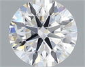 Natural Diamond 0.73 Carats, Round with Excellent Cut, F Color, IF Clarity and Certified by IGI
