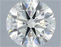 Natural Diamond 0.43 Carats, Round with Excellent Cut, J Color, SI2 Clarity and Certified by IGI