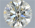 Natural Diamond 0.70 Carats, Round with Excellent Cut, L Color, VS2 Clarity and Certified by IGI